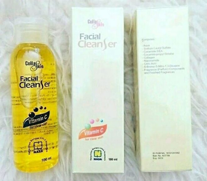 Review Collaskin Facial Cleanser Asli : Harga, Manfaat, Cara Pakai, Testi & Efek Samping dan Asli vs Palsu