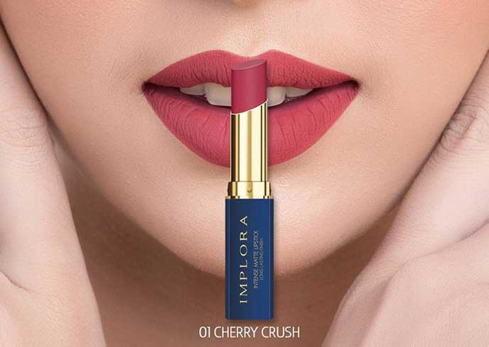 Warna Lipstik Implora Untuk Bibir Hitam dan Kulit Sawo Matang "Implora Intense Matte 01 Cherry Crush"